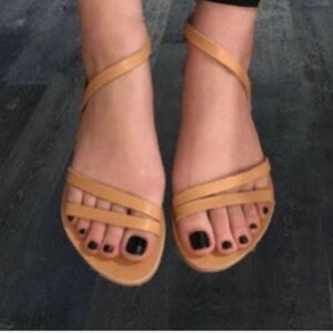 Greek Goddess Tor Leather Sandals Handmade in Greece